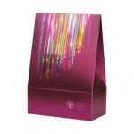 Geschenktasche Soll alles in Erfüllung gehen (weinrot) (13x23x6 cm) 104248